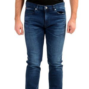 Hugo Boss Men's "Hugo 708" Slim Fit Blue Wash Straight Jeans